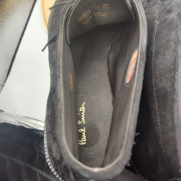 New Paul Smith ALEC? SUEDE CHUKKA BOOTS BLACK Size UK 11 US 12 EUR 45 Italy - Picture 12 of 14